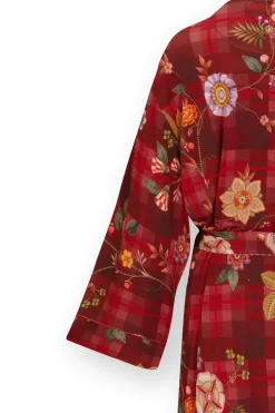 Naomi Kimono Flores Felices Rot