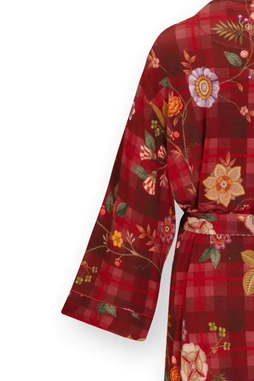 Naomi Kimono Flores Felices Rot