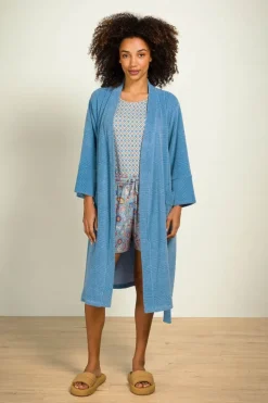 Naomi Kimono Petite Sumo Stripe Blau