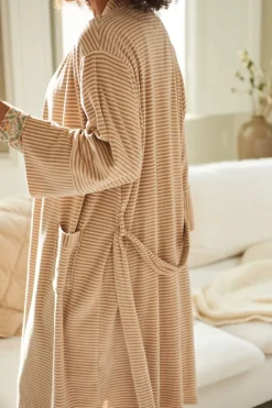 Naomi Kimono Velvet Little Sumo Stripe Sand