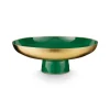 Niedriges Schale Metall Dunkelgrün 12.5cm