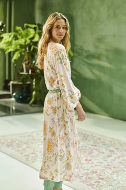 Noa Kimono Buenas Noches Weiss