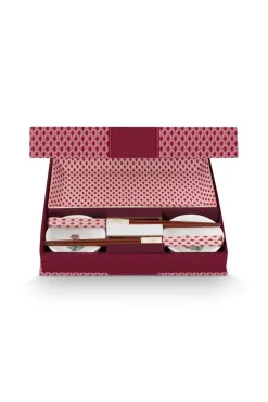 Oriental Flower Festival Sushi Set Dunkelrosa