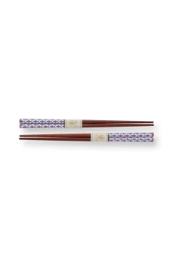 Oriental Flower Festival Sushi Set Blau