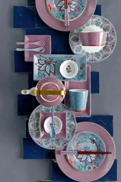 Oriental Flower Festival Sushi Set Blau