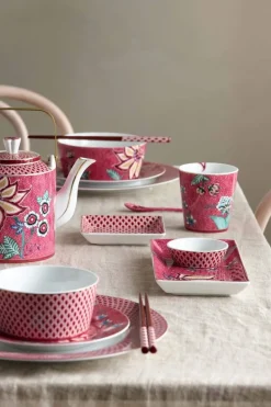 Oriental Flower Festival Sushi Set Dunkelrosa