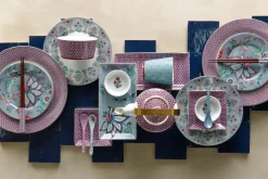 Oriental Flower Festival Sushi Set Blau