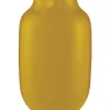 Ovale Metall Vase Gelb 30cm
