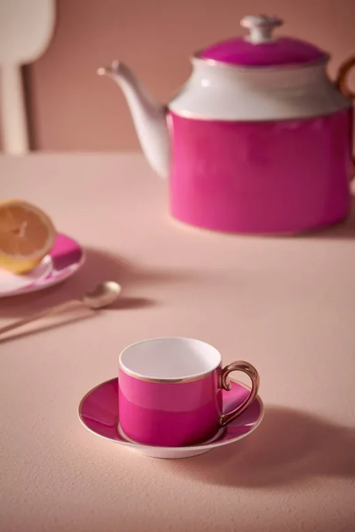 Pip Chique Espresso Tasse & Untertasse Rosa
