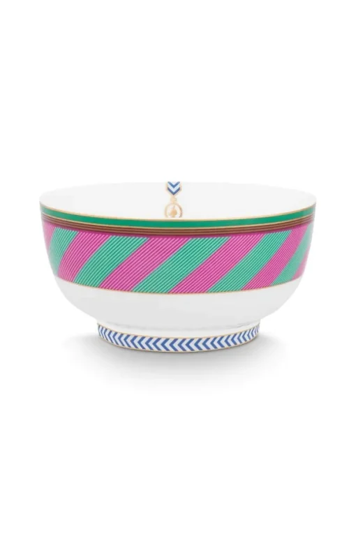 Pip Chique Stripes Schale Rosa/Grün 15.5cm