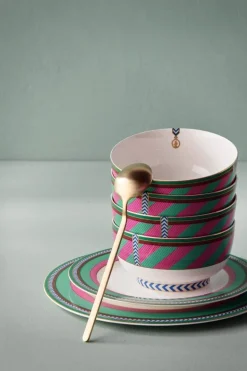 Pip Chique Stripes Schale Rosa/Grün 15.5cm