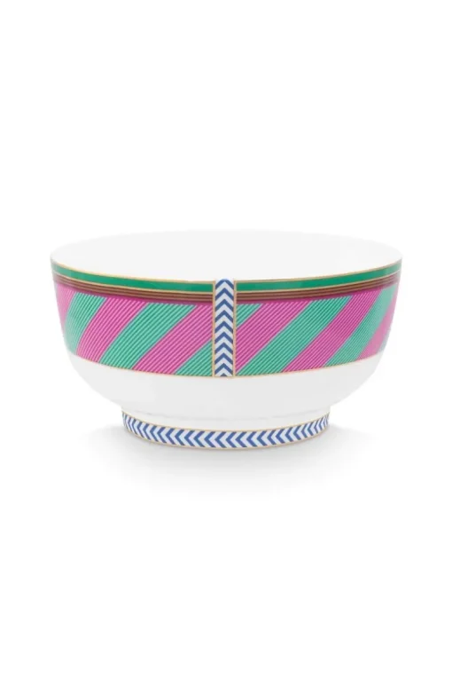 Pip Chique Stripes Schale Rosa/Grün 15.5cm