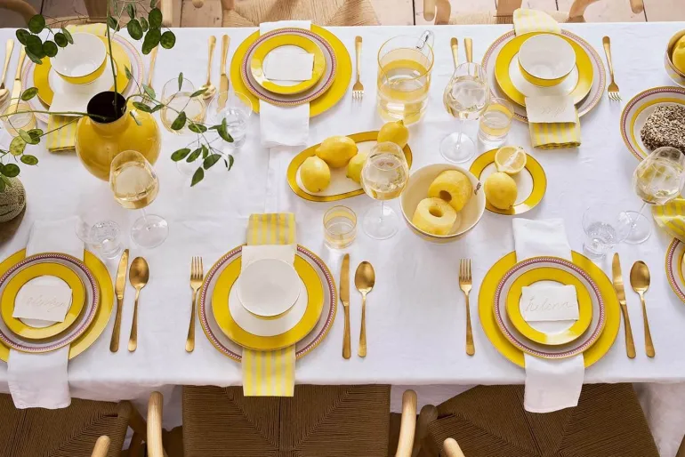 Pip Chique Tortenteller Oval Gelb