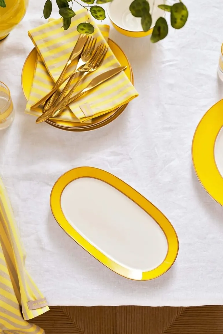 Pip Chique Tortenteller Oval Gelb