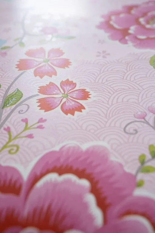 Pip Studio Birds in Paradise Vliestapete Rosa