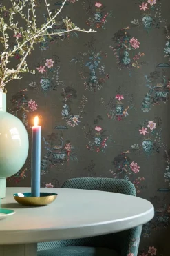Pip Studio Chinese Porcelain Vinyltapete Dunkelgrün