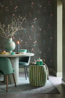 Pip Studio Chinese Porcelain Vinyltapete Dunkelgrün