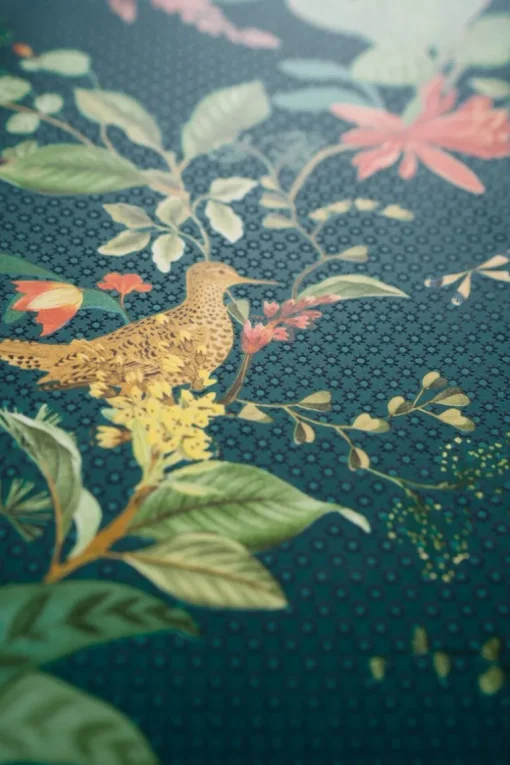 Pip Studio Floris Vliestapete Dunkel Blau