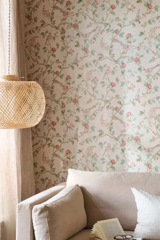 Pip Studio Good Nightingale Vliestapete Gebrochen Weiss