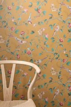 Pip Studio Good Nightingale Vliestapete Ocker