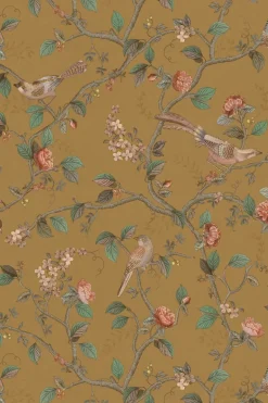 Pip Studio Good Nightingale Vliestapete Ocker