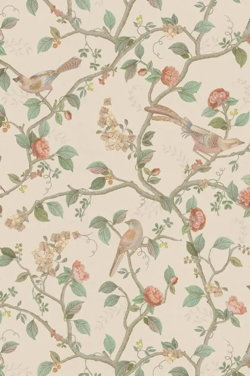 Pip Studio Good Nightingale Vliestapete Gebrochen Weiss