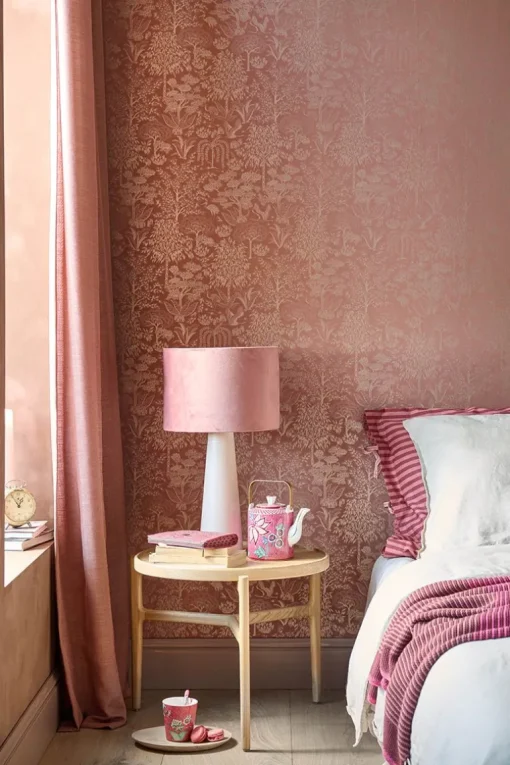 Pip Studio Origami Tree Vliestapete Terra/Roségold