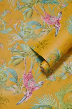Pip Studio Palm Scene Vliestapete Gelb