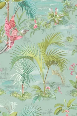 Pip Studio Palm Scene Vliestapete Blau