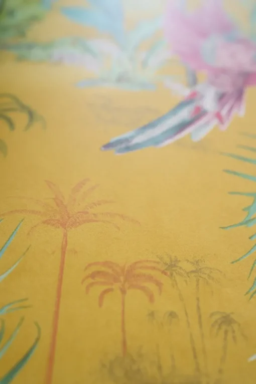 Pip Studio Palm Scene Vliestapete Gelb