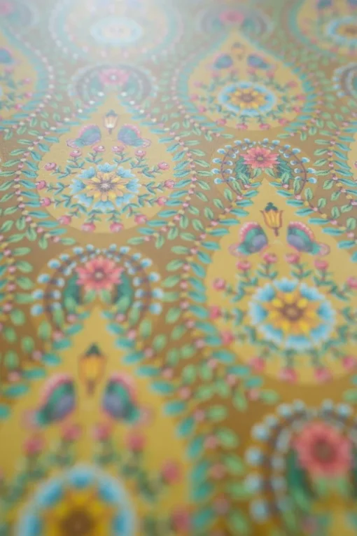 Pip Studio Raindrops Vliestapete Gelb/Ocre