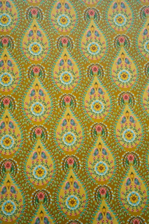 Pip Studio Raindrops Vliestapete Gelb/Ocre