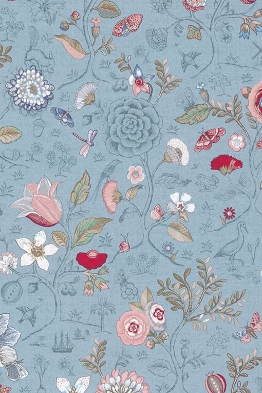 Pip Studio Spring to Life Vliestapete Hellblau