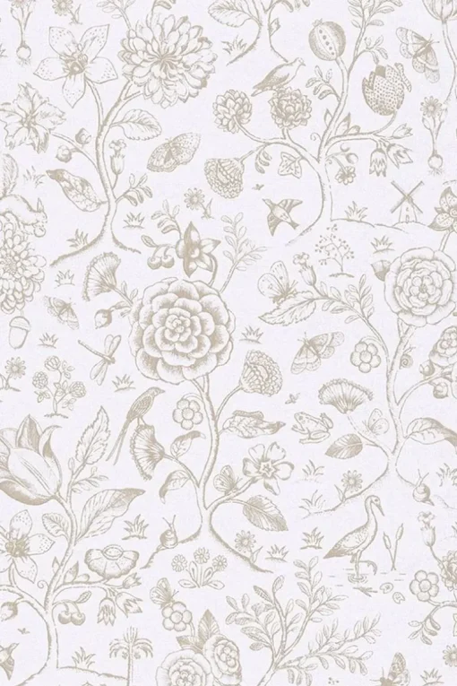 Pip Studio Spring to Life Two Tone Vliestapete Ecru