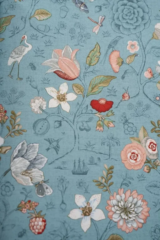 Pip Studio Spring to Life Vliestapete Meeresblau