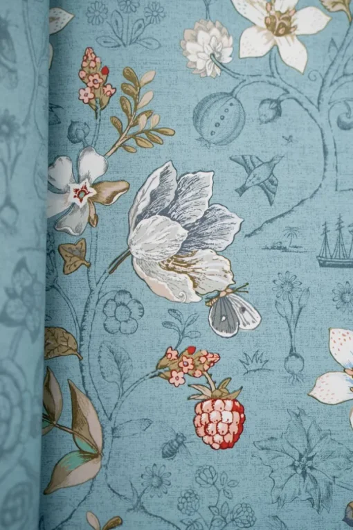 Pip Studio Spring to Life Vliestapete Meeresblau