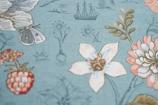 Pip Studio Spring to Life Vliestapete Meeresblau
