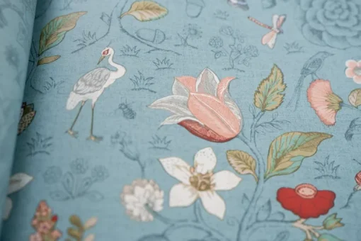 Pip Studio Spring to Life Vliestapete Meeresblau