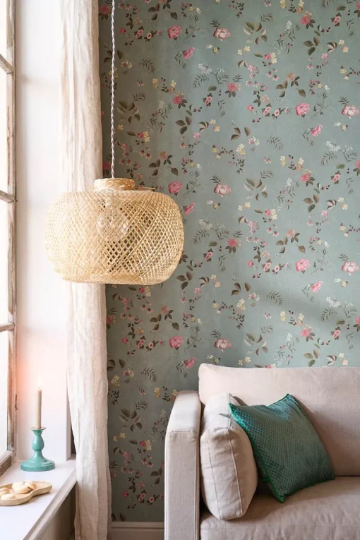 Pip Studio Tokyo Blossom Vliestapete Jade Grün
