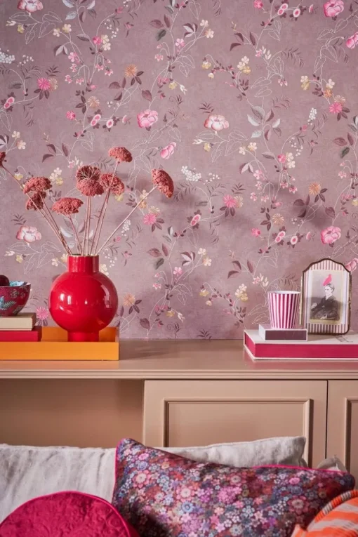 Pip Studio Tokyo Blossom Vliestapete Rosa Mauve
