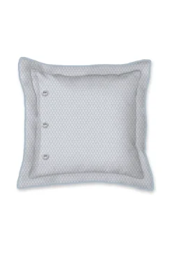 Quadratisches Zierkissen Flores Bailando Gebrochen Weiss