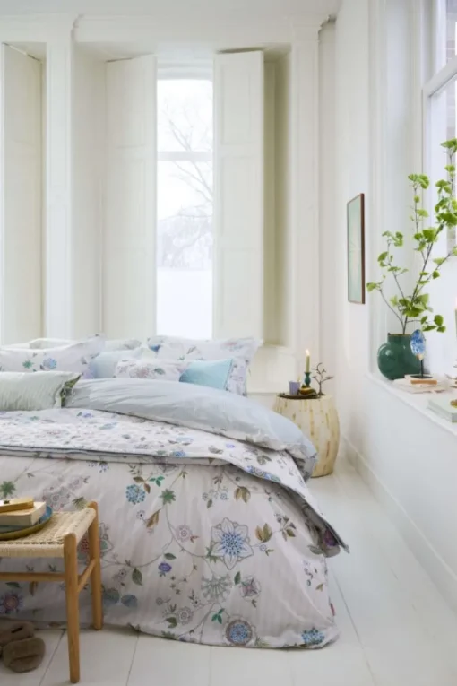 Quilted Zierkissen Flores Bailando Gebrochen Weiss