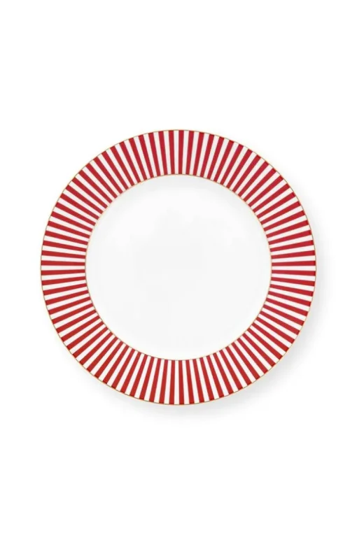 Royal Stripes Frühstücksteller Dunkelrosa 21cm