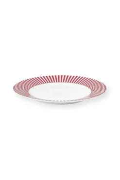 Royal Stripes Frühstücksteller Dunkelrosa 21cm