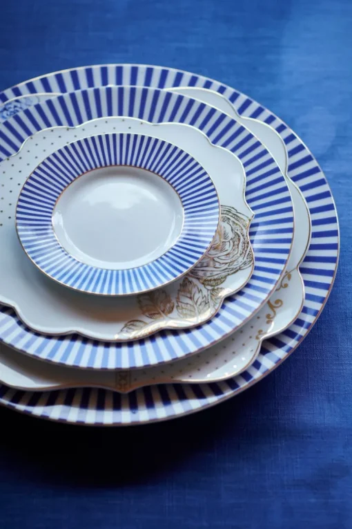 Royal Stripes Gebäckteller Blau 17 cm