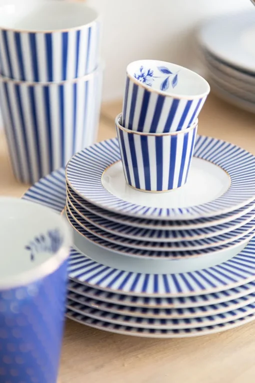 Royal Stripes Gebäckteller Blau 17 cm