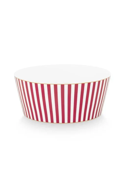 Royal Stripes Schale Dunkelrosa 15cm