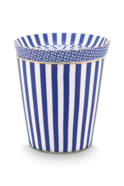 Royal Stripes Tasse & Teebeutelablage Blau
