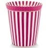 Royal Stripes Tasse & Teebeutelablage Dunkelrosa