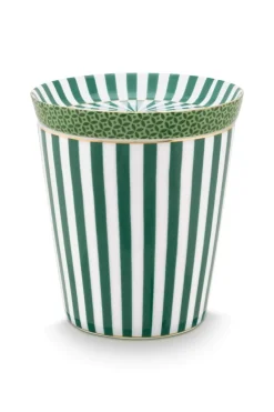 Royal Stripes Tasse & Teebeutelablage Grün